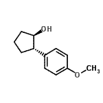 CAS 登录号：38805-74-2， (1R,2S)-2-(4-甲氧基苯基)环戊醇