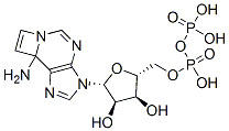 CAS 登录号：38806-39-2， [(2R,3S,4R,5R)-3,4-二羟基-5-咪唑并[2,1-f]嘌呤-3-基四氢呋喃-2-基]甲基膦酰磷酸氢酯