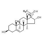 CAS 登录号：3885-13-0， (3beta,16alpha,20S)-孕甾-5-烯-3,16,20-三醇