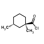 CAS 登录号：38864-03-8， (1R,3R)-1,3-二甲基环己烷羰基氯化物