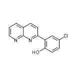 CAS 登录号：389117-46-8， 4-氯-2-(1,8-萘啶-2-基)苯酚