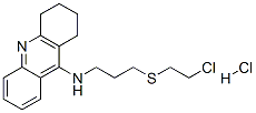 CAS 登录号：38915-04-7， N-[3-(2-氯乙基硫基)丙基]-1,2,3,4-四氢吖啶-9-胺盐酸盐