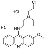 CAS 登录号：38915-09-2， N-(2-氯乙基)-N-乙基-N'-(2-甲氧基吖啶-9-基)乙烷-1,2-二胺二盐酸盐