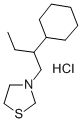 CAS 登录号：38920-83-1， 3-(2-环己基丁基)-1,3-噻唑烷盐酸盐