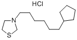 CAS 登录号：38920-84-2， 3-(6-环戊基己基)-1,3-噻唑烷盐酸盐