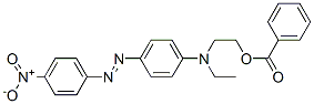 CAS 登录号：38978-80-2， 2-[乙基-[4-(4-硝基苯基)偶氮苯基]氨基]乙基苯甲酸酯