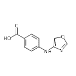 CAS 登录号：391870-64-7， 4-(1,3-恶唑-4-基氨基)苯甲酸
