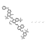 CAS 登录号：3924-58-1， 四钠2-{[4-({4-[(6-苯胺基-1-羟基-3-磺酸-2-萘基)偶氮]-3-乙氧基-7-磺酸-1-萘基}偶氮)-1-萘基]偶氮}-1,4-苯二磺酸酯