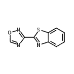 CAS 登录号：39512-78-2， 2-(1,2,4-恶二唑-3-基)-1,3-苯并噻唑