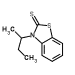 CAS 登录号：39543-15-2， 3-仲-丁基-1,3-苯并噻唑-2(3H)-硫酮