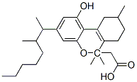 CAS 登录号：39624-99-2， 1-羟基-3-(1',2'-二甲基庚基)-6,6,9-三甲基-7,8,9,10-四氢-6-二苯并吡喃乙酸盐