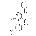 CAS 登录号：397843-90-2， N<sup>2</sup>-乙酰基-N-环己基-N<sup>2</sup>-[3-(硼酸基)苯基]缬氨酰胺