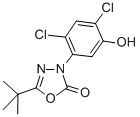 CAS 登录号:39807-19-7, 5-叔丁基-3-(2,4-二氯-5-羟基苯基)-1,3,4-恶二唑-2-酮