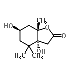 CAS 登录号：398119-19-2， (3aR,6R,7aS)-3A,6-二羟基-4,4,7A-三甲基六氢-1-苯并呋喃-2(3H)-酮