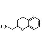 结构式 CAS# 3990-59-8, 1-(3,4-二氢-2H-苯并吡喃-2-基)甲胺