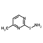 CAS 登录号：3993-59-7， 2-(氨基硫基)-4-甲基嘧啶