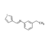 CAS 登录号：400059-66-7， (E)-N-(3-乙基苯基)-1-(3-噻吩基)甲亚胺