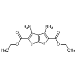 CAS 登录号：4004-20-0， 二乙基3,4-二氨基噻吩并[2,3-b]噻吩-2,5-二羧酸酯