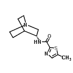 CAS 登录号：400714-56-9， N-[(3R)-1-氮杂双环[2.2.2]辛-3-基]-5-甲基-1,3-噻唑-2-甲酰胺