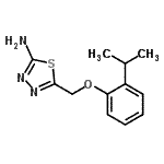 CAS 登录号：400739-14-2， 5-[(2-异丙基苯氧基)甲基]-1,3,4-噻二唑-2-胺
