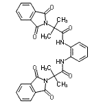 CAS 登录号：401846-08-0， N,N'-1,2-亚苯基二[2-(1,3-二氧代-1,3-二氢-2H-异吲哚-2-基)-2-甲基丙酰胺]