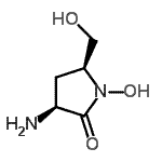 CAS 登录号：402579-37-7， (3S,5S)-3-氨基-1-羟基-5-(羟基甲基)-2-吡咯烷酮