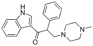 CAS 登录号：40281-38-7， 1-(1H-吲哚-3-基)-3-(4-甲基-1-哌嗪基)-2-苯基-1-丙酮