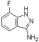 结构式 CAS# 404827-60-7, 7-氟-1H-吲唑-3-胺