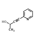 CAS 登录号：405065-81-8， (2S)-4-(2-吡啶基)-3-丁炔-2-醇