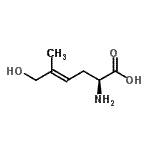 CAS 登录号：405111-99-1， (2S,4E)-2-氨基-6-羟基-5-甲基-4-己烯酸