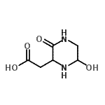 CAS 登录号：405214-38-2， (6-羟基-3-氧代-2-哌嗪基)乙酸
