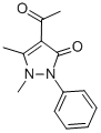 CAS 登录号：40570-67-0， 4-乙酰基安替比林