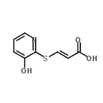 CAS 登录号：40585-10-2， (2E)-3-[(3-羟基-2-吡啶基)硫基]丙烯酸