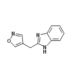 CAS 登录号：40609-30-1， 2-(1,2-恶唑-4-基甲基)-1H-苯并咪唑