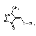 CAS 登录号：406938-87-2， (4Z)-4-(甲氧基亚胺)-5-甲基-2,4-二氢-3H-吡唑-3-酮