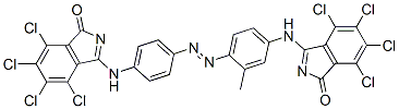 CAS 登录号：40716-47-0， 4,5,6,7-四氯-3-[[3-甲基-4-[[4-[(4,5,6,7-四氯-1-氧代-1H-异吲哚-3-基)氨基]苯基]偶氮]苯基]氨基]-1H-异吲哚-1-酮