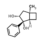 CAS 登录号：407593-58-2， (1R,2R,3R,5R)-5-甲基-2-苯基双环[3.2.0]庚烷-2,3-二醇