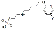CAS 登录号：40771-31-1， 硫代硫酸氢 S-[2-[[5-[(5-氯-2-吡啶基)氧基]戊基]氨基]乙基]酯