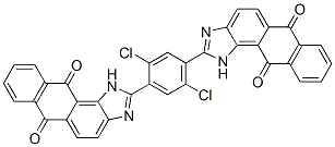 CAS 登录号：40783-05-9， 2,2'-(2,5-二氯-1,4-亚苯基)二(1H-蒽并[1,2-d]咪唑-6,11-二酮)