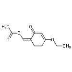 CAS 登录号：408312-60-7， (Z)-(4-乙氧基-2-氧代-3-环己烯-1-亚基)甲基乙酸酯