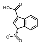 CAS 登录号：409110-79-8， 1-硝基-1H-茚-3-羧酸