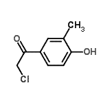 CAS 登录号：40943-24-6， 2-氯-1-(4-羟基-3-甲基苯基)乙酮