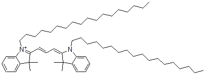 CAS 登录号：40957-95-7， 3,3'-双十八烷基吲哚菁