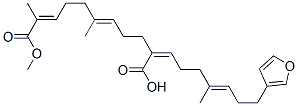 CAS 登录号：41060-10-0， (2E,6E)-10-[(1Z,4E)-7-(3-呋喃基)-4-甲基-4-庚烯亚基]-2,6-二甲基-2,6-十一碳二烯二酸 1-甲酯