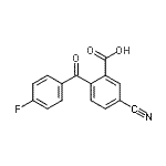 CAS#: 411221-51-7， 5-Cyano-2-(4-Fluorobenzoyl)Benzoic Acid