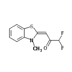 CAS 登录号：41131-04-8， (3E)-1,1-二氟-3-(3-甲基-1,3-苯并噻唑-2(3H)-亚基)丙酮