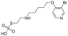 CAS 登录号：41287-18-7， 硫代硫酸 S-[2-[[5-[(3-溴-4-吡啶基)氧基]戊基]氨基]乙基]酯