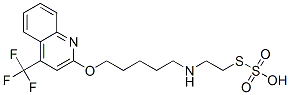 CAS 登录号：41287-34-7， 硫代硫酸氢 S-[2-[[5-[[4-(三氟甲基)-2-喹啉基]氧基]戊基]氨基]乙基]酯