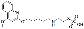 CAS 登录号：41287-39-2， 硫代硫酸氢 S-[2-[[5-[(4-甲氧基-2-喹啉基)氧基]戊基]氨基]乙基]酯