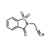 CAS 登录号:41335-57-3, 2-(2-丙炔-1-基)-1,2-苯并噻唑-3(2H)-酮1,1-二氧化物